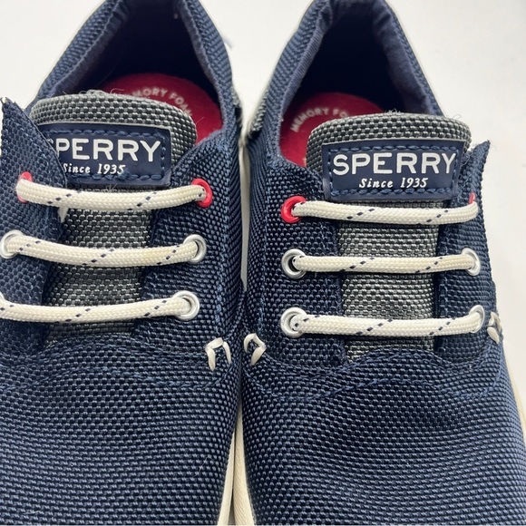 Active Seller! Kid’s Sperry Unisex Washable Navy Canvas Sneakers 11M - Picture 9 of 11